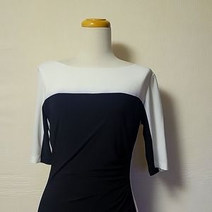 Chaps black and white dress size Medium